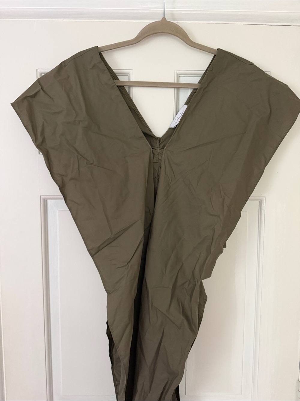 L'Academie Olive V-Neck wrap top